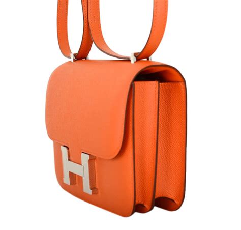 hermes constance shoulder bag orange gold|Hermes constance bags.